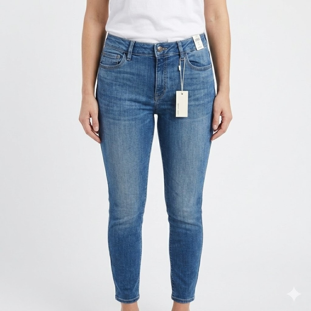 Warp + Weft‎ JFK Skinny Jeans Rockaway Medium Wash Denim Size 30 NWT